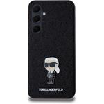 Karl Lagerfeld Fixed Glitter Metal Ikonik kryt pre Samsung Galaxy A35 5G, čierny