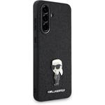 Karl Lagerfeld Fixed Glitter Metal Ikonik kryt pre Samsung Galaxy A56, čierny