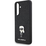 Karl Lagerfeld Fixed Glitter Metal Ikonik kryt pre Samsung Galaxy A56, čierny