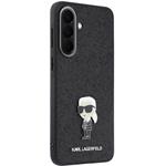 Karl Lagerfeld Fixed Glitter Metal Ikonik kryt pre Samsung Galaxy A57, čierny