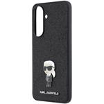 Karl Lagerfeld Fixed Glitter Metal Ikonik kryt pre Samsung Galaxy A57, čierny