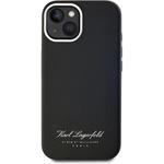 Karl Lagerfeld Grained PU Hotel RSG kryt pre iPhone 15, čierny