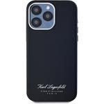 Karl Lagerfeld Grained PU Hotel RSG kryt pre iPhone 15 Pro, čierny