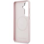 Karl Lagerfeld Grained PU Leather K&CH Heads Magnetic kryt pre Samsung Galaxy S26+, ružový