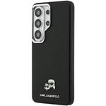 Karl Lagerfeld Grained PU Leather K&CH Heads Magnetic kryt pre Samsung Galaxy S26 Ultra, čierny