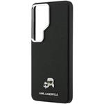 Karl Lagerfeld Grained PU Leather K&CH Heads Magnetic kryt pre Samsung Galaxy S26 Ultra, čierny