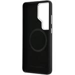 Karl Lagerfeld Grained PU Leather K&CH Heads Magnetic kryt pre Samsung Galaxy S26 Ultra, čierny