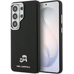 Karl Lagerfeld Grained PU Leather K&CH Heads Magnetic kryt pre Samsung Galaxy S26 Ultra, čierny