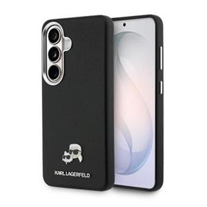 Karl Lagerfeld Grained PU Leather K&CH Heads Magnetic Zadní Kryt pro Samsung Galaxy S26+ Black