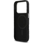 Karl Lagerfeld Grained PU Repeated Logo MagSafe kryt pre iPhone 17 Pro, čierny