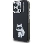 Karl Lagerfeld IML Aquarelle Choupette kryt pre iPhone 16 Pro Max, čierny