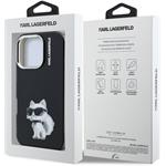 Karl Lagerfeld IML Aquarelle Choupette kryt pre iPhone 16 Pro Max, čierny