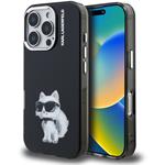 Karl Lagerfeld IML Aquarelle Choupette kryt pre iPhone 16 Pro Max, čierny