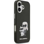 Karl Lagerfeld IML Aquarelle Karl and Choupette kryt pre iPhone 17, čierny