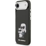 Karl Lagerfeld IML Aquarelle Karl and Choupette kryt pre iPhone Air, čierny