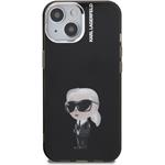 Karl Lagerfeld IML Aquarelle Karl kryt pre iPhone 15, čierny