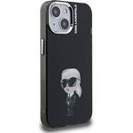 Karl Lagerfeld IML Aquarelle Karl kryt pre iPhone 15, čierny