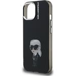 Karl Lagerfeld IML Aquarelle Karl kryt pre iPhone 15, čierny