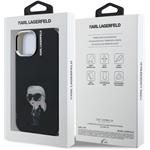 Karl Lagerfeld IML Aquarelle Karl kryt pre iPhone 15, čierny