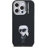 Karl Lagerfeld IML Aquarelle Karl kryt pre iPhone 15 Pro Max, čierny
