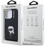 Karl Lagerfeld IML Aquarelle Karl kryt pre iPhone 15 Pro Max, čierny