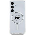 Karl Lagerfeld IML Choupette Head MagSafe kryt pre Samsung Galaxy S25+, transparentný