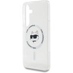 Karl Lagerfeld IML Choupette Head MagSafe kryt pre Samsung Galaxy S25, transparentný