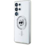 Karl Lagerfeld IML Choupette Head MagSafe kryt pre Samsung Galaxy S25 Ultra, transparentný