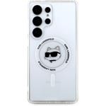 Karl Lagerfeld IML Choupette Head MagSafe kryt pre Samsung Galaxy S25 Ultra, transparentný