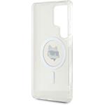 Karl Lagerfeld IML Choupette Head MagSafe kryt pre Samsung Galaxy S25 Ultra, transparentný