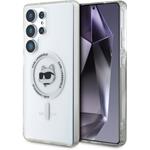 Karl Lagerfeld IML Choupette Head MagSafe kryt pre Samsung Galaxy S25 Ultra, transparentný