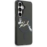 Karl Lagerfeld IML Choupette Karl Script Logo Magnetic kryt pre Samsung Galaxy S26, čierny