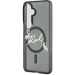 Karl Lagerfeld IML Choupette Karl Script Logo Magnetic kryt pre Samsung Galaxy S26, čierny