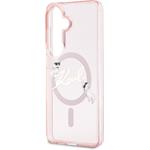 Karl Lagerfeld IML Choupette Karl Script Logo Magnetic kryt pre Samsung Galaxy S26, ružový