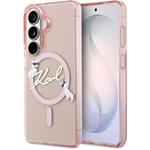 Karl Lagerfeld IML Choupette Karl Script Logo Magnetic kryt pre Samsung Galaxy S26, ružový