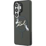 Karl Lagerfeld IML Choupette Karl Script Logo Magnetic kryt pre Samsung Galaxy S26 Ultra, čierny