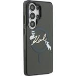 Karl Lagerfeld IML Choupette Karl Script Logo Magnetic kryt pre Samsung Galaxy S26 Ultra, čierny