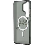 Karl Lagerfeld IML Choupette Karl Script Logo Magnetic kryt pre Samsung Galaxy S26 Ultra, čierny