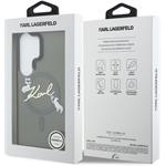Karl Lagerfeld IML Choupette Karl Script Logo Magnetic kryt pre Samsung Galaxy S26 Ultra, čierny