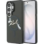 Karl Lagerfeld IML Choupette Karl Script Logo Magnetic kryt pre Samsung Galaxy S26 Ultra, čierny