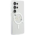 Karl Lagerfeld IML Choupette Karl Script Logo Magnetic kryt pre Samsung Galaxy S26 Ultra, transparentný