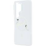 Karl Lagerfeld IML Choupette Karl Script Logo Magnetic kryt pre Samsung Galaxy S26 Ultra, transparentný