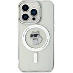 Karl Lagerfeld IML Choupette MagSafe kryt pre iPhone 15 Pro, transparentný