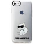 Karl Lagerfeld IML Choupette NFT kryt pre iPhone 7/8/SE2020/SE2022 transparentný