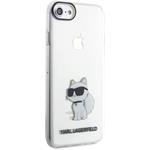 Karl Lagerfeld IML Choupette NFT kryt pre iPhone 7/8/SE2020/SE2022 transparentný