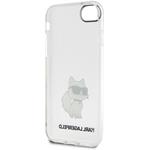Karl Lagerfeld IML Choupette NFT kryt pre iPhone 7/8/SE2020/SE2022 transparentný