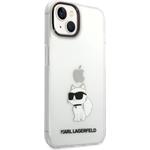 Karl Lagerfeld IML Choupette NFT zadný kryt pre iPhone 14 Plus, transparentný