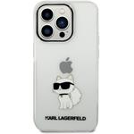 Karl Lagerfeld IML Choupette NFT zadný kryt pre iPhone 14 Pro, transparentný