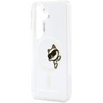 Karl Lagerfeld IML Choupette Peekaboo Logo Magnetic kryt pre Samsung Galaxy S26, transparentný