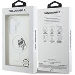 Karl Lagerfeld IML Choupette Peekaboo Logo Magnetic kryt pre Samsung Galaxy S26, transparentný